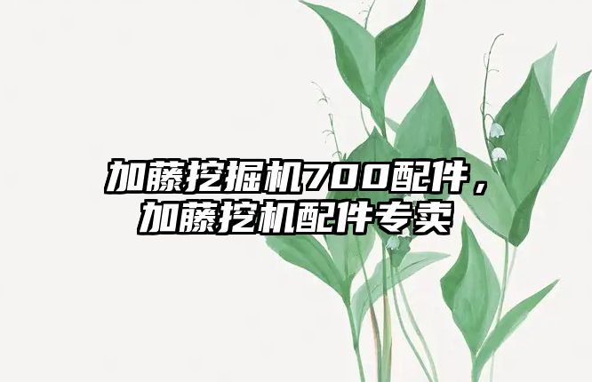 加藤挖掘機700配件，加藤挖機配件專賣