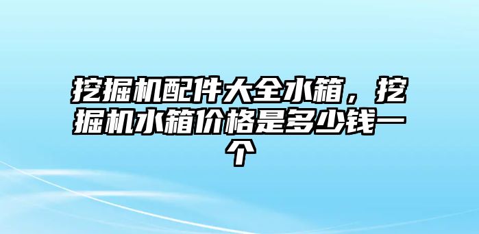 挖掘機配件大全水箱，挖掘機水箱價格是多少錢一個