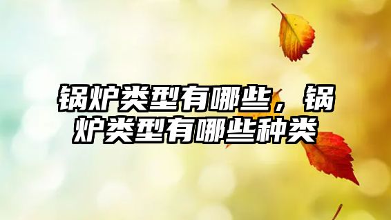 鍋爐類(lèi)型有哪些，鍋爐類(lèi)型有哪些種類(lèi)