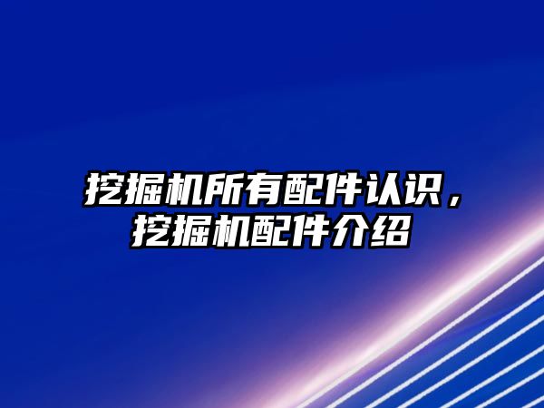 挖掘機所有配件認(rèn)識，挖掘機配件介紹