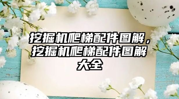 挖掘機爬梯配件圖解，挖掘機爬梯配件圖解大全