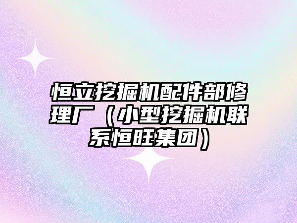 恒立挖掘機配件部修理廠（小型挖掘機聯(lián)系恒旺集團）