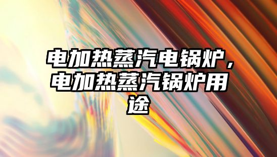 電加熱蒸汽電鍋爐，電加熱蒸汽鍋爐用途