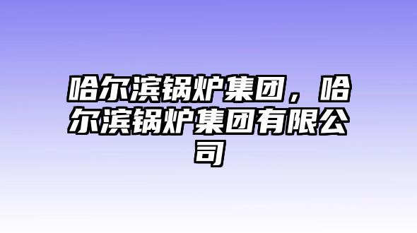 哈爾濱鍋爐集團，哈爾濱鍋爐集團有限公司