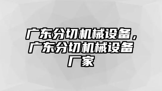 廣東分切機(jī)械設(shè)備，廣東分切機(jī)械設(shè)備廠家