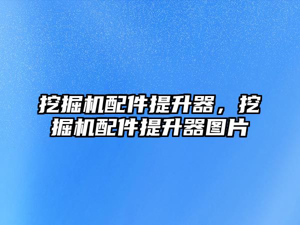 挖掘機(jī)配件提升器，挖掘機(jī)配件提升器圖片