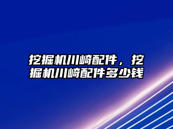 挖掘機川崎配件，挖掘機川崎配件多少錢