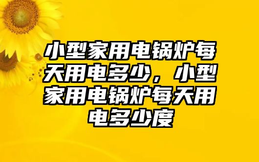 小型家用電鍋爐每天用電多少，小型家用電鍋爐每天用電多少度