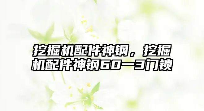 挖掘機配件神鋼，挖掘機配件神鋼60一3門鎖