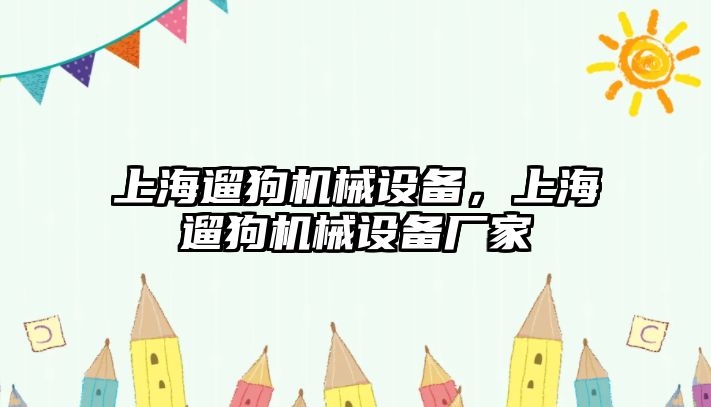 上海遛狗機(jī)械設(shè)備，上海遛狗機(jī)械設(shè)備廠家