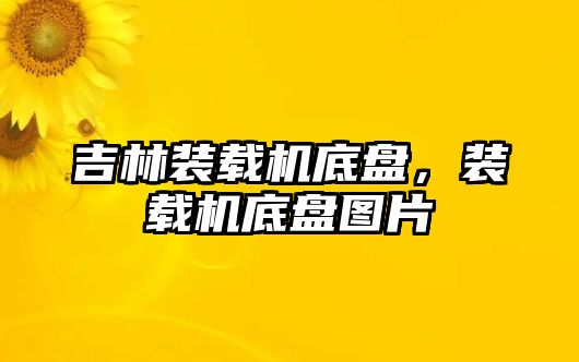 吉林裝載機底盤，裝載機底盤圖片