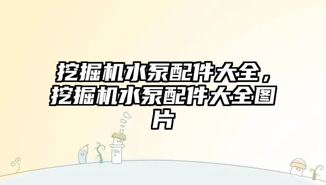 挖掘機水泵配件大全，挖掘機水泵配件大全圖片