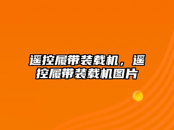 遙控履帶裝載機，遙控履帶裝載機圖片