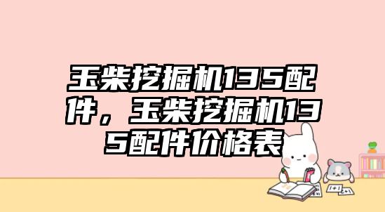 玉柴挖掘機(jī)135配件，玉柴挖掘機(jī)135配件價(jià)格表