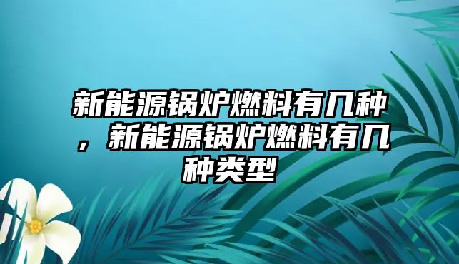 新能源鍋爐燃料有幾種，新能源鍋爐燃料有幾種類型