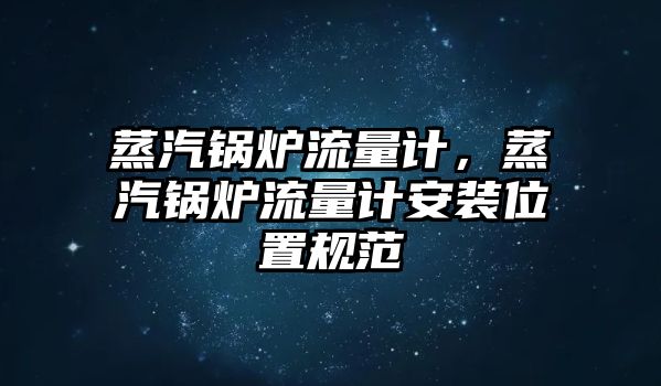 蒸汽鍋爐流量計，蒸汽鍋爐流量計安裝位置規(guī)范