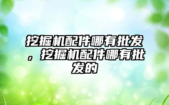 挖掘機配件哪有批發(fā)，挖掘機配件哪有批發(fā)的