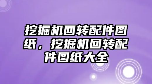 挖掘機回轉配件圖紙，挖掘機回轉配件圖紙大全