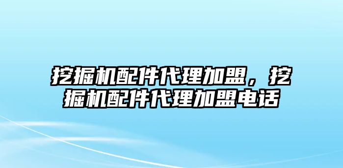 挖掘機(jī)配件代理加盟，挖掘機(jī)配件代理加盟電話