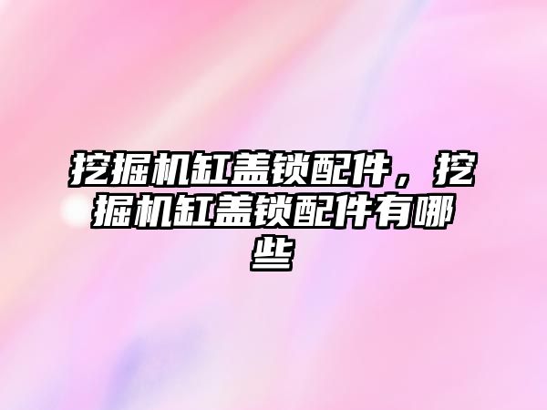 挖掘機缸蓋鎖配件，挖掘機缸蓋鎖配件有哪些