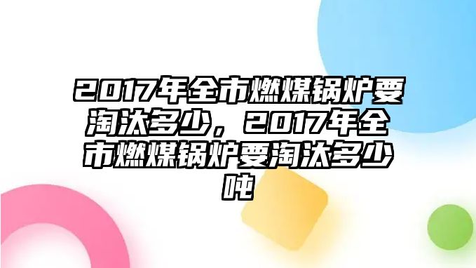 2017年全市燃煤鍋爐要淘汰多少，2017年全市燃煤鍋爐要淘汰多少噸