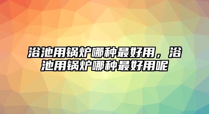 浴池用鍋爐哪種最好用，浴池用鍋爐哪種最好用呢