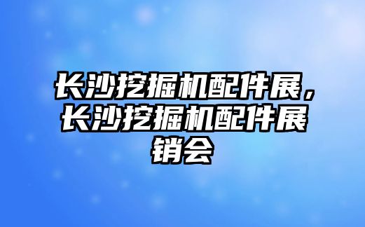 長沙挖掘機配件展，長沙挖掘機配件展銷會