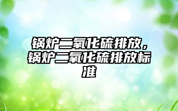 鍋爐二氧化硫排放，鍋爐二氧化硫排放標(biāo)準(zhǔn)