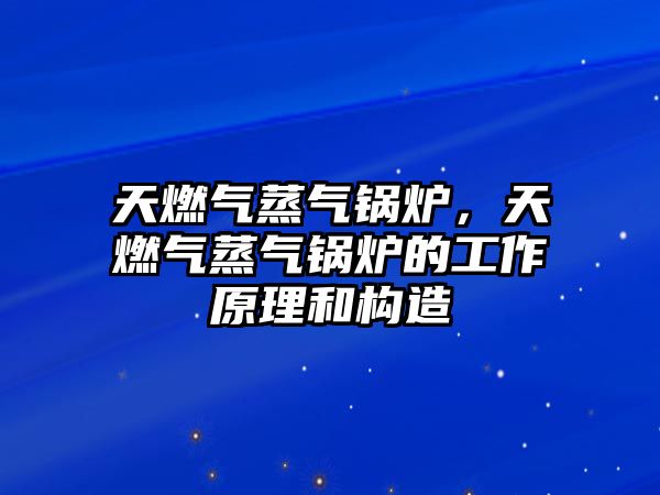 天燃氣蒸氣鍋爐，天燃氣蒸氣鍋爐的工作原理和構造