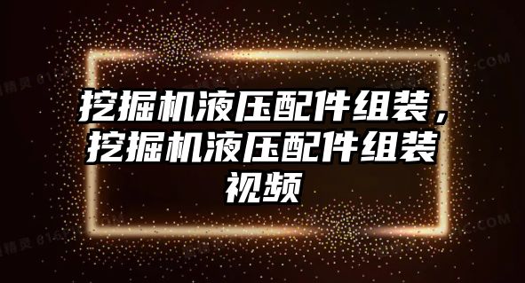 挖掘機(jī)液壓配件組裝，挖掘機(jī)液壓配件組裝視頻