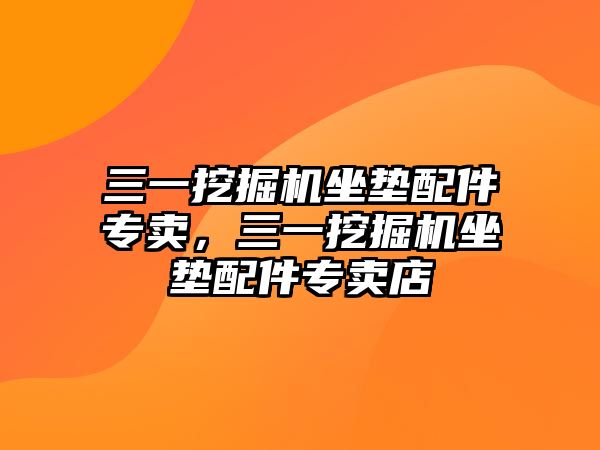 三一挖掘機坐墊配件專賣，三一挖掘機坐墊配件專賣店