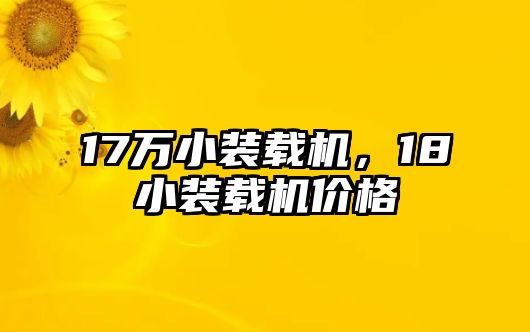 17萬小裝載機(jī)，18小裝載機(jī)價格