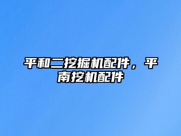 平和二挖掘機(jī)配件，平南挖機(jī)配件