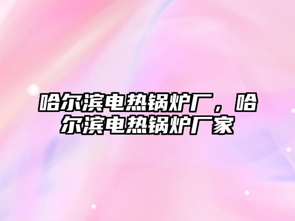 哈爾濱電熱鍋爐廠，哈爾濱電熱鍋爐廠家