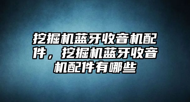 挖掘機藍(lán)牙收音機配件，挖掘機藍(lán)牙收音機配件有哪些