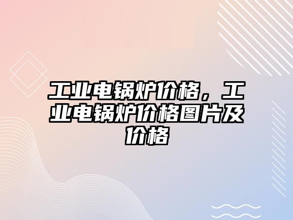 工業(yè)電鍋爐價格，工業(yè)電鍋爐價格圖片及價格