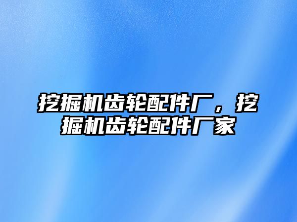 挖掘機(jī)齒輪配件廠，挖掘機(jī)齒輪配件廠家