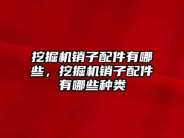 挖掘機銷子配件有哪些，挖掘機銷子配件有哪些種類