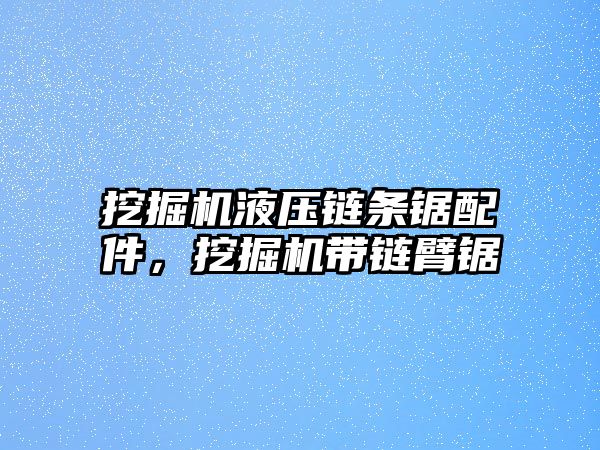 挖掘機液壓鏈條鋸配件，挖掘機帶鏈臂鋸