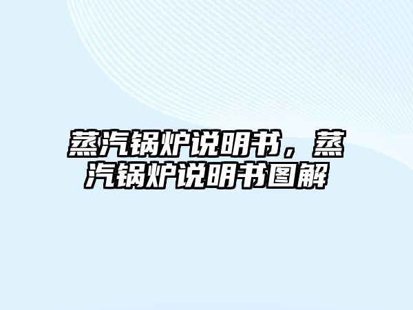 蒸汽鍋爐說明書，蒸汽鍋爐說明書圖解