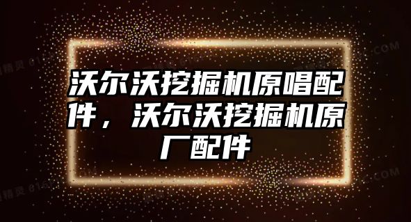 沃爾沃挖掘機原唱配件，沃爾沃挖掘機原廠配件