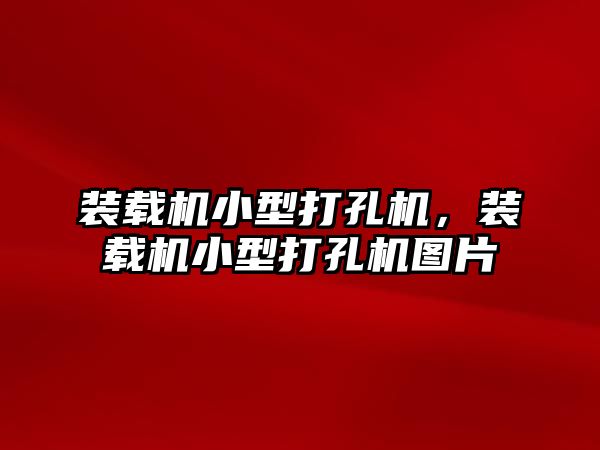 裝載機小型打孔機，裝載機小型打孔機圖片