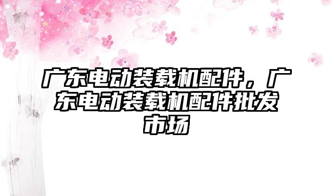 廣東電動裝載機配件，廣東電動裝載機配件批發(fā)市場