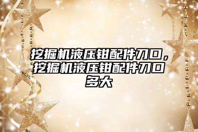 挖掘機液壓鉗配件刀口，挖掘機液壓鉗配件刀口多大