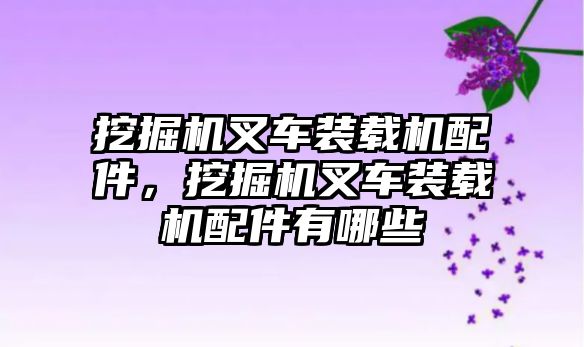 挖掘機叉車裝載機配件，挖掘機叉車裝載機配件有哪些