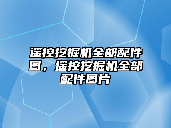 遙控挖掘機全部配件圖，遙控挖掘機全部配件圖片