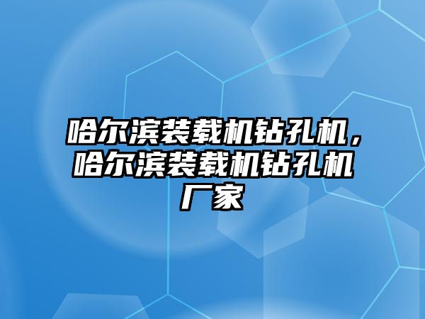 哈爾濱裝載機(jī)鉆孔機(jī)，哈爾濱裝載機(jī)鉆孔機(jī)廠家