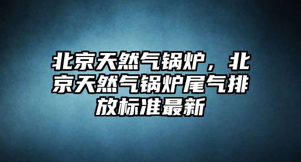 北京天然氣鍋爐，北京天然氣鍋爐尾氣排放標(biāo)準(zhǔn)最新