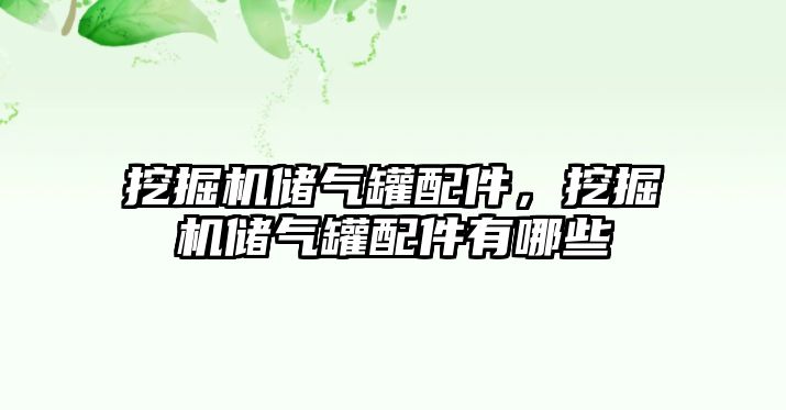 挖掘機儲氣罐配件，挖掘機儲氣罐配件有哪些