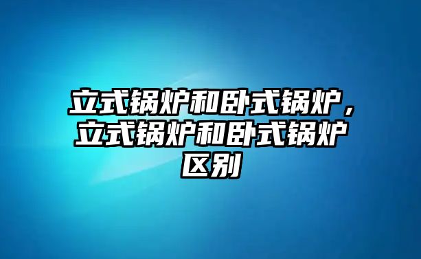 立式鍋爐和臥式鍋爐，立式鍋爐和臥式鍋爐區(qū)別